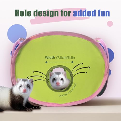 Tunnel pliable pour chat interactif imperméable intérieur extérieur
