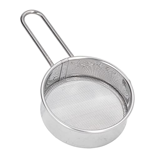 Powder Sugar Sifter, Mesh Strainer Mini Round Flour Sieve, Stainless Steel Flour Strainer, Professional Flour Sieve with 40 Fine Mesh Flour Sifter for Home Bakery Cake Shop (One