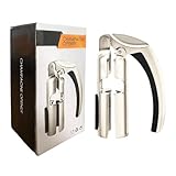 Abridor de champán, 14 x 9 x 4 cm, aleación de zinc, 350 g, sacacorchos de metal profesional, sacacorchos de vino, herramienta de apertura de botellas para el hogar, cocina, fiesta, celebración