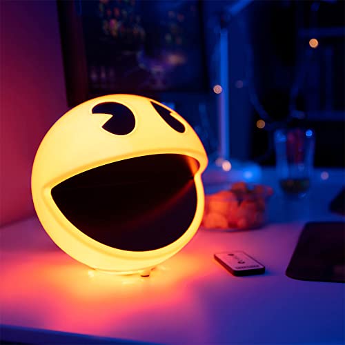 RED5 Pac-Man USB Desk Lamp Remote Control Retro Icon Light Dimmable with Sounds, Yellow, 17 cm x 17 cm x 17 cm - Image 3