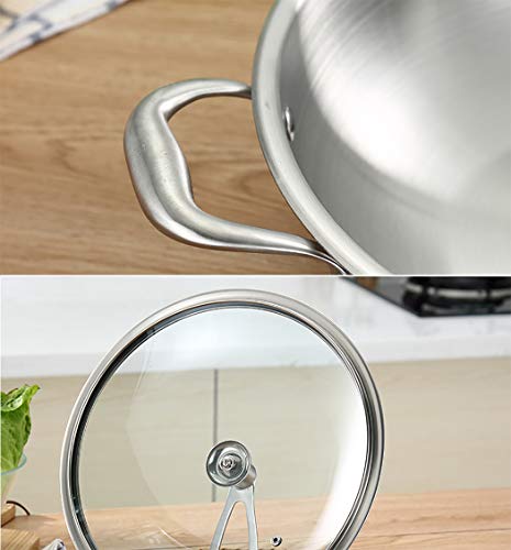 Wok de acero inoxidable 18/10 con tapa y cesta vaporizadora 12.5 pulg miniatura 4