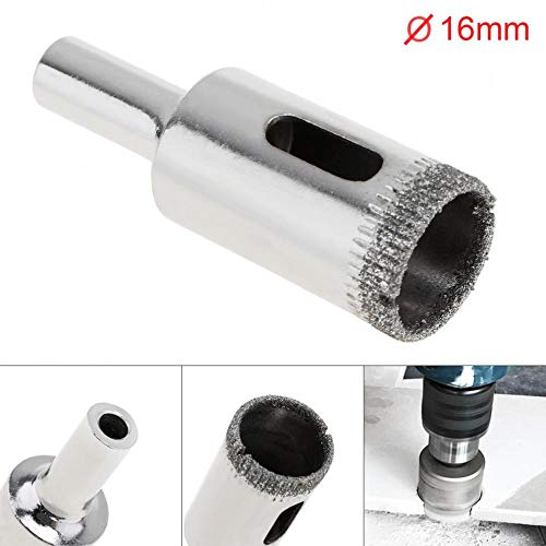 Broca para vidrio con recubrimiento de diamante 16 mm miniatura 4