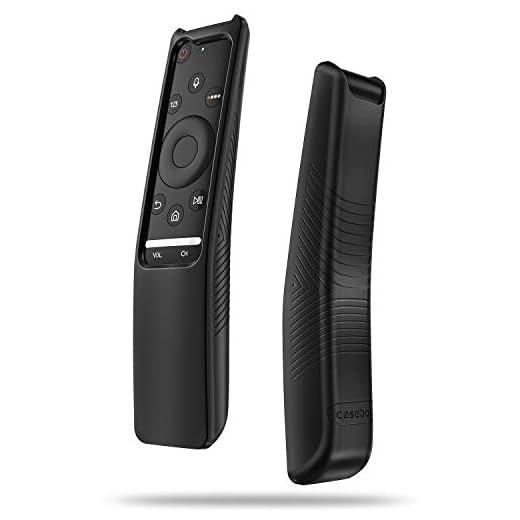 FINTIE Skyddsfodral kompatibel Samsung Smart TV fjärrkontroll BN59-serien, caseBot lätt vikt barnvänligt halkskydd stötsäkert silikonfodral, svart