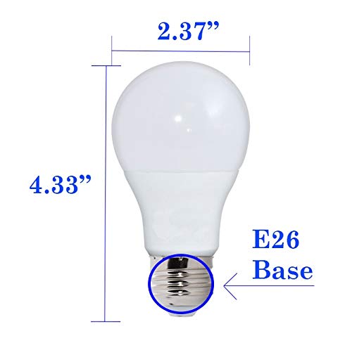 (Pack Of 5) Bulbrite 774100, Led9A19/927/J/D, 9W Led A19 Dimmable Enclosed Ja8 2700K E26 120V, Led Light Bulb #TOP1