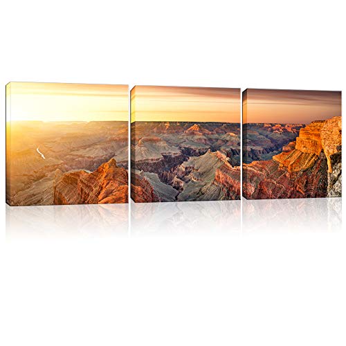 Artsbay Canvas Prints Wall Art Sunrise At Grand Canyon National Park Arizona Usa Painting Pictures Beautiful Nature Landscape Artwork Modern Wall Decor Framed Gallery Canvas Wraps Giclee Print #TOP6