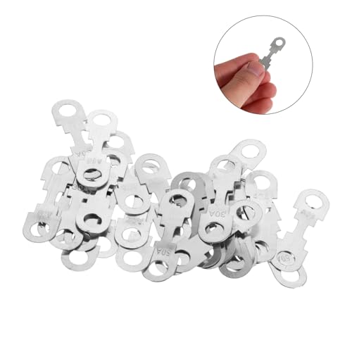 Kit de reemplazo de fusibles planos para automóvil Hemobllo, 30 unidades, chapas de fusible de aleación de zinc, protección de circuitos vehiculares miniatura 7