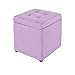 Przechowywanie Ottoman Tapicerowana kostka podnóżek podnóżek z miejscem do przechowywania zmień buty stołek do przedpokoju salon-fioletowy
