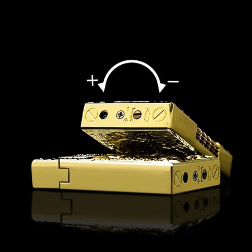 Encendedor recargable de butano con diseño dragón dorado miniatura 5