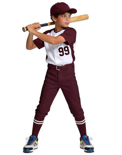Image of MIVEI 2T 3T 4T 5T to 16Years Toddler Baseball Pants Youth Boys Tball Pants