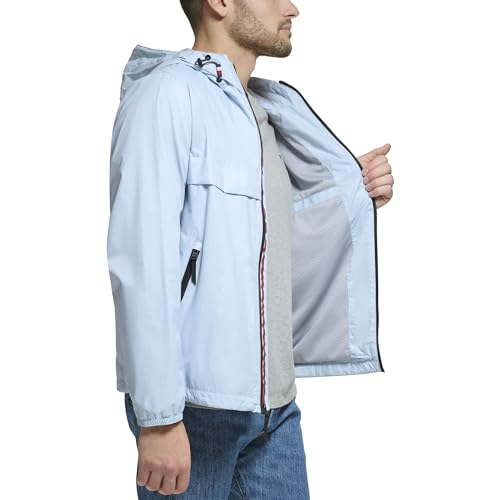 Image of Tommy Hilfiger Men's Simple Hooded Rain Jacket