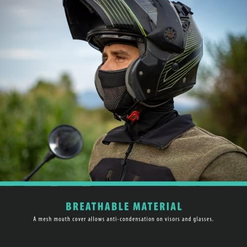 Ultimateaddons Motorcycle Bike Unisex Balaclava Breathable - Full Face Mask Windproof Protection Hood Black