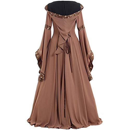 Women\'s Gothic Cosplay Dress Vintage Celtic Medieval Floor Length Renaissance Dress