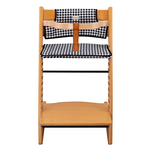 Image of JYOKO Kids Cushion Made Cotton 100% Compatible with Stokke Tripp Trapp high Chair (Vichy)