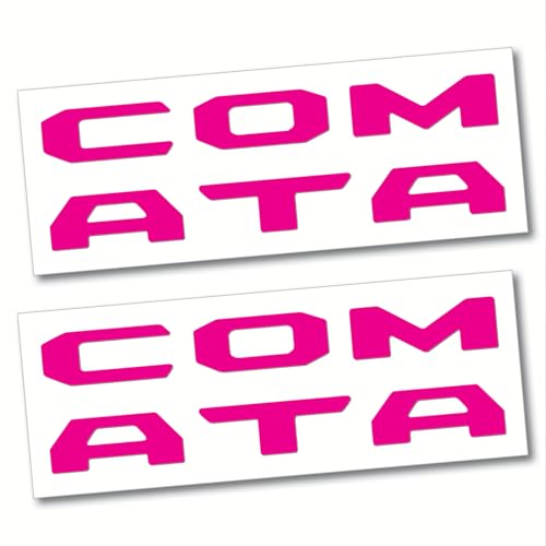 Image of (2 Sets) Prime Series UV Weatherproof Vinyl Decals for Glove Box Dashboard Letter Inserts Compatible fits Tacoma 2016-2023 (Gloss Pink)
