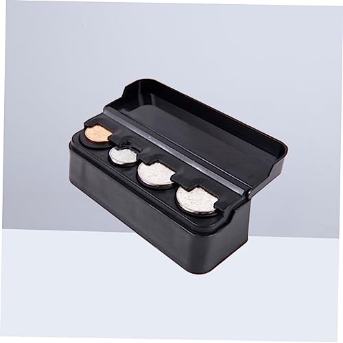 Organizador para monedas para auto 2 piezas plástico negro miniatura 5