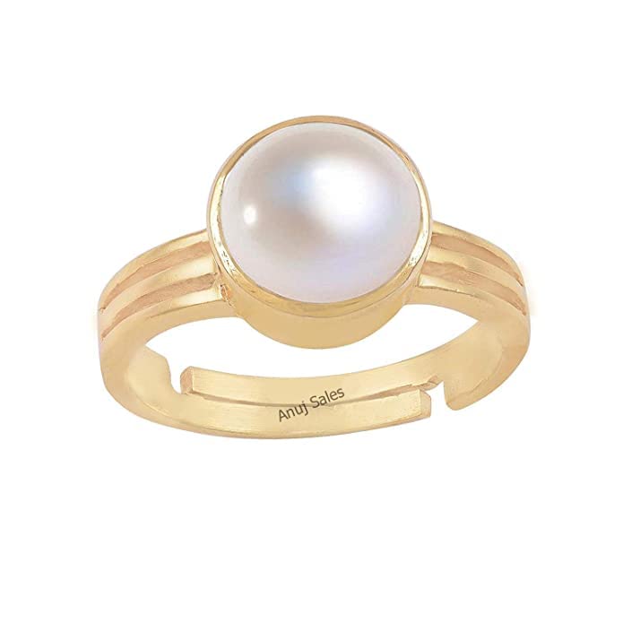 Bague or perle des mers du Sud 3 carats le cadeau astrologique idéal avec anneau réglable