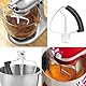 GVSS Flexibler Rühraufsatz für KitchenAid, flexibler Randrührer mit Rakel, kompatibel mit KitchenAid 4,5-5 Pints, Mischkopf für Backen und Creme-Zubereitung