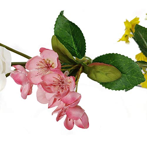 Flcsied Artificial Peony Flowers Garland, 6 Ft Floral Greenery Garland Rose Flower Vine Garland With Mixed Peony Flowers And Green Leaves For Wedding Dining Table Home Party Decor (6Ft) #TOP6