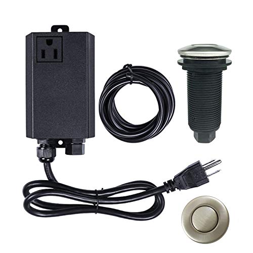 Comparison: Best Air Switch For Garbage Disposal 2 Garbage Disposal Air Switch Kit Sink Top Waste Disposal Long Stainless Steel Brushed Nickel On/Off Air Button Food and Waste Disposals Part by Etoolcity