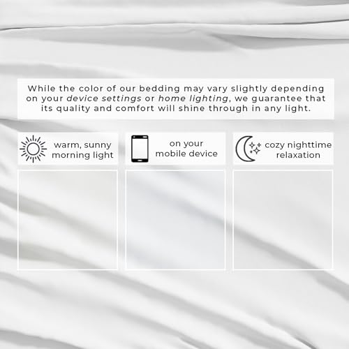 Image of Great Bay Home Cotton Jersey Knit Twin /Twin XL Sheet Set - Ultra-Soft, Stretchy, Heathered Melange Bed Sheets - Cozy, Soft T-Shirt Sheet & Pillowcase Set (Winter White)