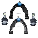 DLZ 4 Pcs Front Suspension Kit-2 Upper Control Arm Ball Joint Assembly 2 Lower Ball Joint Compatible with 1999-2004 Frontier 3.3L 6Cyl V (3275)(-) 2000-2004 Xterra