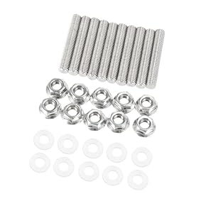 TUCKBOLD 10pcs Stainless Steel Exhaust Manifold Bolt Stud Hardware