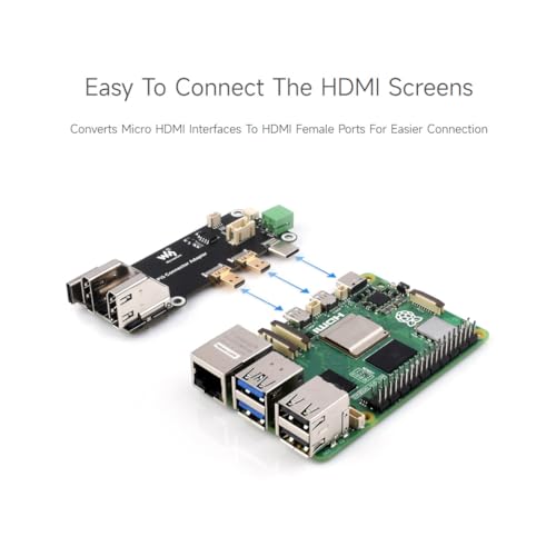 Adaptador multifuncional Micro HDMI a HDMI waveshare miniatura 5