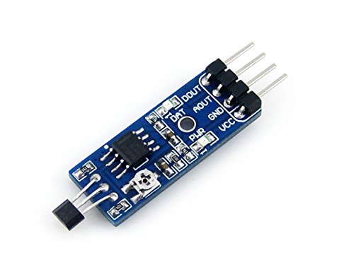 Waveshare Hall Element Switch Sensor Detector Hall Sensor Detection Module Magnetic for Detect Car AVR