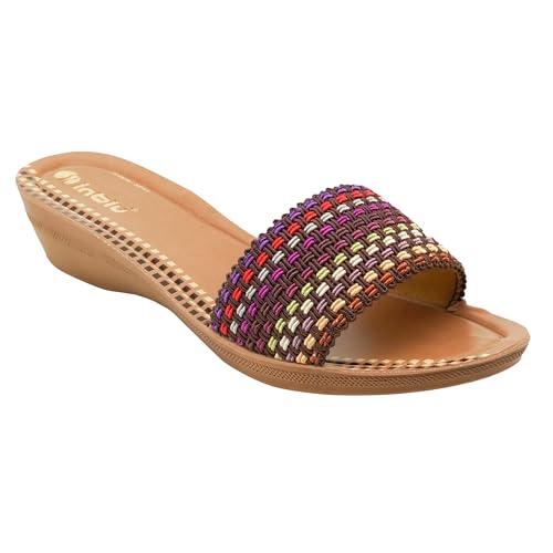 Image of inblu Stylish Fashion Slipper for Women | Comfortable | Lightweight | Anti Skid | Casual Office Footwear (SP41 BLACK)