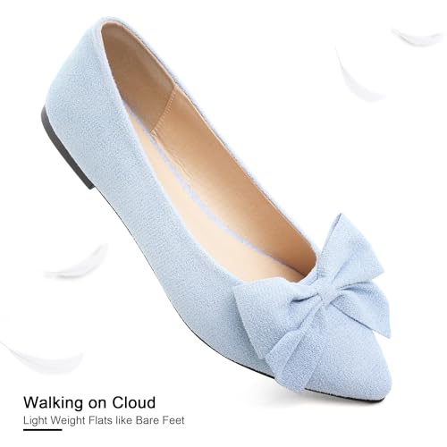Image of Dear Time Women's Ballet Flats Dress Ballet Shoes Slip on for Office Work Comfortable Shoes