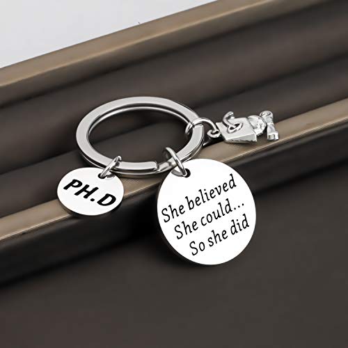 Image of ENSIANTH PHD Gift Phd Student Gift She Believed She Could So She Did PHD Graduation Gift Medical School Gift