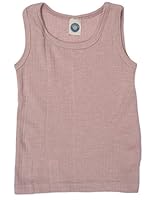 Cosilana, Kinder Achselhemd/Top, 45% KBA Baumwolle, 35% kbT Wolle, 20% Seide (92, Pink Meliert)