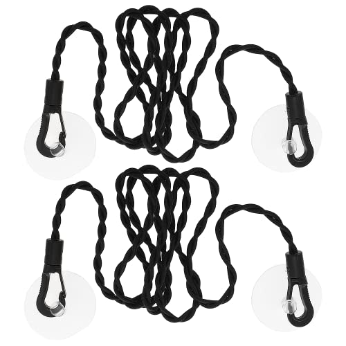 Travel Washing Line 2 Pcs Camping Clothes Line Windproof Suction Hooks
