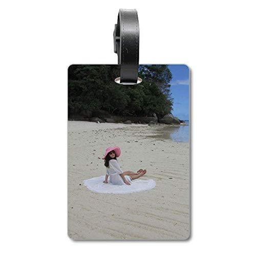 Étiquette de sac touristique Ellie Yao voyage plage et récif marin