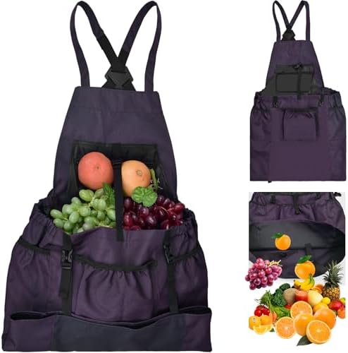 kazazoo Gardening Apron, with Quick Release Pockets for Harvestin...