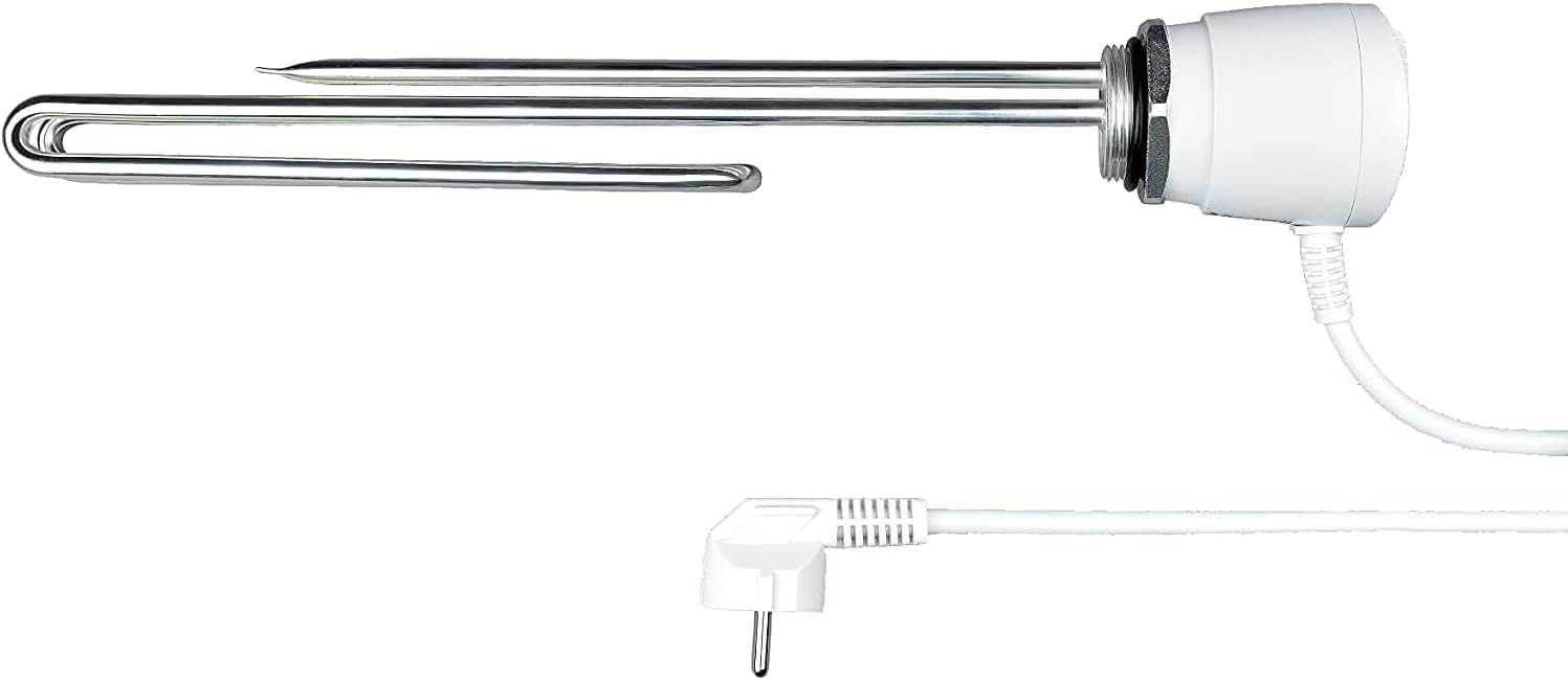 ELIKO GRBT 3kW 3000W 230V 6/4" Heating Element Cartridge Heater for Boiler Water Tanks with Thermostat Electronic Temperature Controller