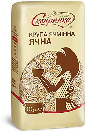 3.5 LB Skvira Peeled Barley Grits GMO Free 800 gr / 28.22 Oz (2 Pack)