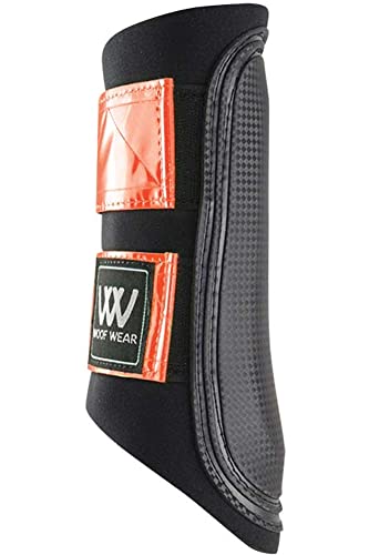 Woof Wear Reflective Club Boot - Black/Orange / S