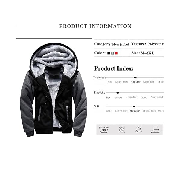 LBL Leading the Better Life Men's Pullover Winter Jackets Hooed Fleece Hoodies Sweatshirt Wool Warm Thick Coats