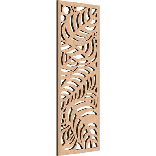 Image of 11 3 /8 inchW x 29 3 /8 inchH x 3 /8 inchT Mills Decorative Fretwork Wood Wall Panels, Hickory