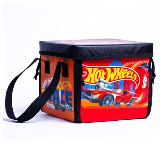 Hot Wheels Tara Toy: ZipBin Ramp It Up - Unzip to Convert Into A 21"x21" Racetrack Playmat & Car Ramp, Storage & Play, Toy Car Box, Kids Ages 3+