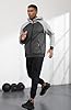 CTU Mens Hoodies Zip Up Fleece Hoodie Patchwork Hooded Jacket Sweatshirt Pullover Hoody With Zip Pockets Grey XXL #2