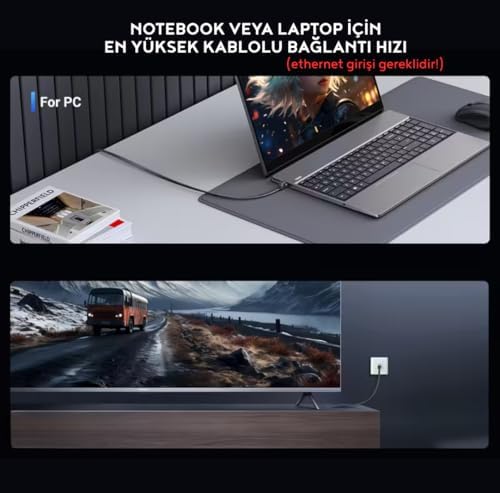 Vetech CAT 8 Ethernet Kablosu LAN Kablo 40Gbps 2000MHz Süper Hızlı Ağ Kablosu Gigabit PC, Laptop, PS5/4, Steam Deck, Xbox, Switch (5 Metre) - Görsel 6