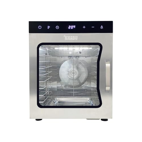 Stainless Steel Biltong Box Food Dehydrator and Drying Cabinet – Large 10 Trays, 5 Hanging Rods, with 20-90°C Temperature Control – Perfect for Drying Biltong, Meat, Vegetable & Fruit