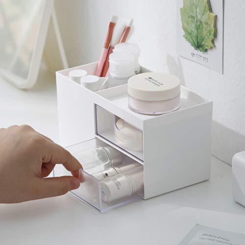 Marknor Desk Organizer, Desk Organizers And Accessories, Desk Storage Box, Vanity Organizer, Cosmetic Storage Organizer, Makeup Organizer, Mini Desk Storage For Office Supplies, White #TOP1