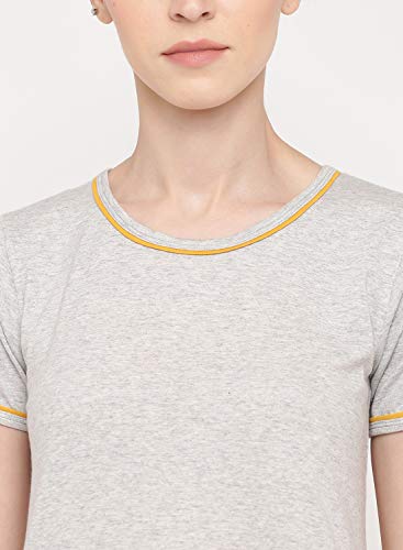 Image of A.T.U.N. (ALL THINGS UBER NICE) Womens Printed Cotton Round Neck Knee Length Regular Dress