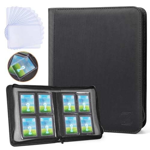 Classeur toploader de sport ZAIONE en texture diamant noir