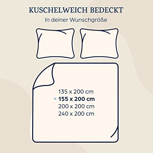Sleepwise Bettdecke 155x200 Warme Winter Bettdecke, ÖKO-TEX Zertifiziert, Allergiker, Atmungsaktive Schlafdecke, Weiche Kuschelige Fluffige Steppdecke, Duvet, Dicke Bettdecke - Image 5