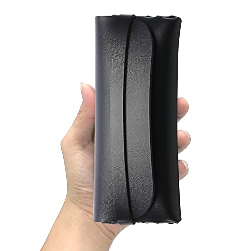QSXX Custodia Occhiali Pelle, 2 Pezzi Custodia per...