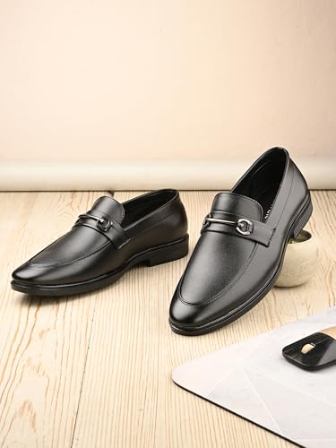 Image of Server Slip-On Mens' Formal Shoe | Pull On Stylish Non-Lace Design | Soft Cushioned Insole for Comfort | Premium Craftsmanship & Durable Build | Perfect for Office & Formal Wear | Loafer Look
